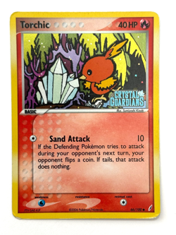 Pokemon TCG Torchic 66/100 Reverse Holo Stamped Crystal Guardians MP - HP - Image 1