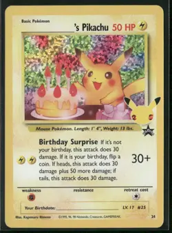 ______'s Pikachu #24/53 Celebrations: Classic Collection Pokemon (1B) - Image 1