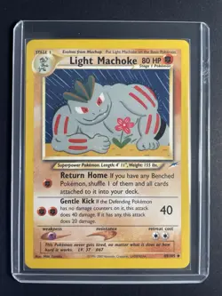 Pokemon Light Machoke 49/105 Rare Neo Destiny NM Gamefreak 2000 Stage 1 - Image 1