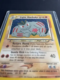 Pokemon Light Machoke 49/105 Rare Neo Destiny NM Gamefreak 2000 Stage 1 - Image 2