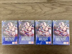 Lot of (4) One-Piece Double Pack Set 9 - The Azure Sea's Seven OP14 Sealed - Image 1