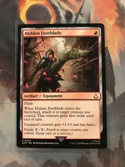 MTG Hidden Footblade Assassin's Creed ACR 0034 NM - Image 1