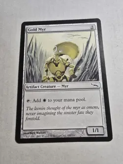 Gold Myr Mirrodin Regular LP/MP - Image 1