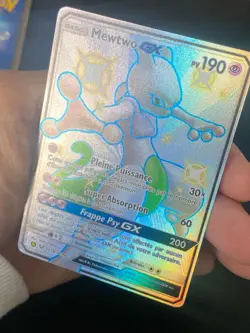 CARTE POKEMON MEWTWO GX SV59/SV94 FR ULTRA SL DESTINEES OCCULTES - NM - Image 2