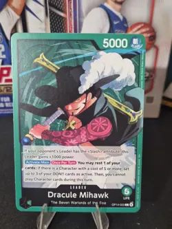 Dracule Mihawk - OP14-020 (Alternate Art) OP14-020 The Azure Sea's Seven Foil - Image 1
