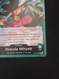 Dracule Mihawk - OP14-020 (Alternate Art) OP14-020 The Azure Sea's Seven Foil - Image 2