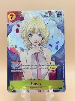 One Piece Carrying on His Will Stussy Alt Art OP13-110 SR Card NM/MT - Image 1