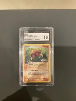 CGC 10 GEM MINT Kabuto EX Legend Maker 36/92 Reverse Holo STAMPED Pokemon Card - Image 1