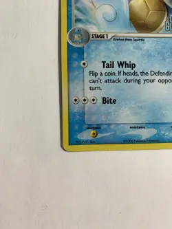 Wartortle 43/100 Holo EX Crystal Guardians Stamped Pokemon Card 2006 TCG LP/MP - Image 5