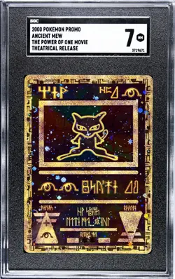 2000 Pokemon ANCIENT MEW The Power of One Movie Promo Card SGC Graded 7 NMINT - Image 1