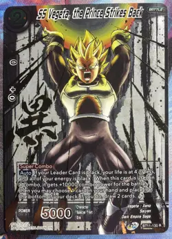 2021 Dragon Ball Super Card Game Vegeta #BT11-130 - Image 1
