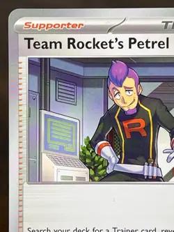 Team Rocket's Petrel 176/182 Prize Pack Series 8 Promo Pokemon Card NM/LP DRI - Image 2