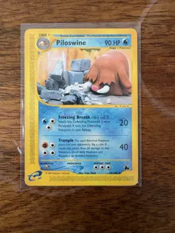 Pokemon TCG Piloswine Skyridge Rare Card 24/144 Regular 90 HP Stage 1 - Image 1