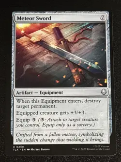 MTG Avatar: The Last Airbender Meteor Sword 0258 NM - Image 1