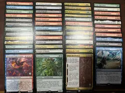 HUGE Lot of 50 Random Stamped Promo Pack Cards Rare MTG Magic NM - Image 1