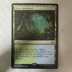 Magic: The Gathering Misty Rainforest Land Rare Modern Masters 2017 #240/249 - Image 1