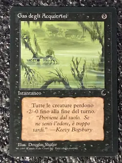 Marsh Gas MTG Italian The Dark Misprint Blank Back - Image 1