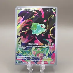 Pokemon TCG Bulbasaur 133/132 Me01: Mega Evolution Full Art Holo Rare 80HP - Image 1