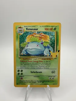 Pokemon TCG Venusaur Celebrations Holo Card 15/102 25th Anniversary - Image 1