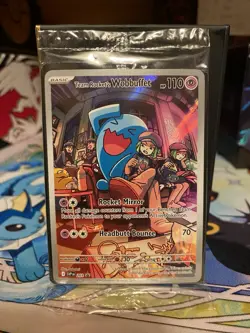 Pokemon TCG: Destined Rivals Team Rockets Wobbuffet Promo 203 SEALED - Image 1