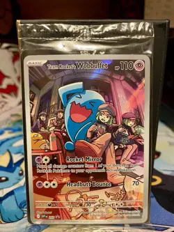 Pokemon TCG: Destined Rivals Team Rockets Wobbuffet Promo 203 SEALED - Image 2