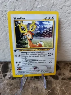 Stantler 76/111 1st Edition Common Neo Genesis Pokemon Card 2000 WOTC Vintage nm - Image 1