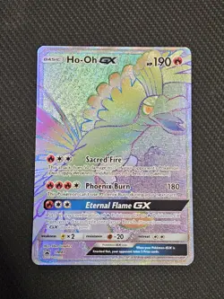HO-OH GX Sun & Moon Sm80 Rainbow LP Promo Pokemon TCG - Image 1