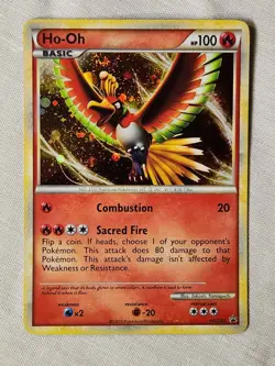 Played Ho-Oh - Holo #HGSS01 Heartgold & Soulsilver Promo Pokemon TCG - Image 1