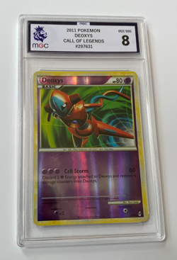 MGC REVERSE HOLO POKEMON 2011 DEOXYS CALL OF LEGENDS GRADE 8 002/095 - Image 1