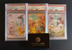 POKEMON LET'S HAVE FUN! SPRING POKEKA-STICKER '20-'21-'22 JAPANESE PSA 10 SET - Image 2
