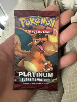 Pokemon Platinum Supreme Victors Booster Pack New Factory Sealed Charizard Art - Image 2