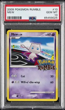 2009 POKEMON RUMBLE #10 MEW PSA 10 - Image 1