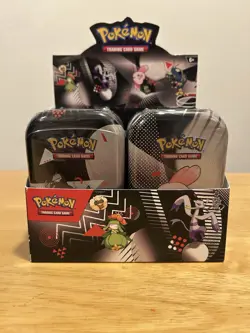 Pokemon TCG Unova Mini Tin Display Box (8 Tins) Sealed Black Bolt & White Flare - Image 1