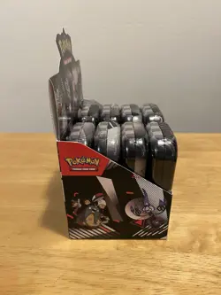 Pokemon TCG Unova Mini Tin Display Box (8 Tins) Sealed Black Bolt & White Flare - Image 3