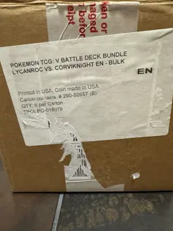 Pokemon TCG V BATTLE DECK Lycanroc vs Corviknight Box of 6 Sets BRAND NEW - Image 2