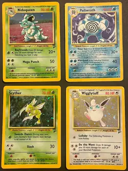 Vintage Pokemon Base Set 2 Lot - WOTC 2000 - 20 non holo + 4 holo - Image 3