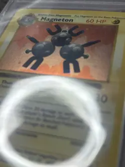Pokemon 1st Edition Base Magneton Shadowless 9/102 Holo PSA 9 Mint Thick Stamp - Image 3