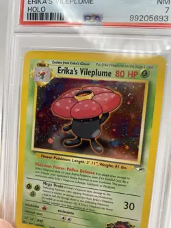 2000 Pokemon Gym Heroes Holo #5 Erika’s Vileplume PSA 7 - Image 5