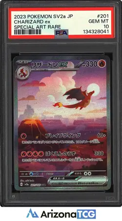 Pokemon 2023 Charizard ex 201/165 Special Art Rare SV2a Japanese GEM MINT PSA 10 - Image 1
