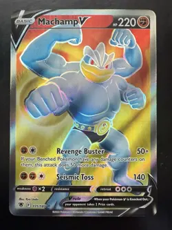 Pokemon Machamp V (Full Art) Ultra Rare SWSH10: Astral Radiance 171/189 (NM) - Image 1