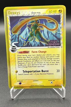 Pokemon Deoxys 6/110 - Reverse Holo Stamped Rare – EX Holon Phantoms 2006 - LP - Image 1