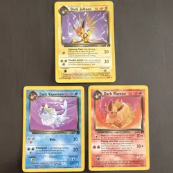 Pokemon Team Rocket Dark Jolteon, Vaporeon, and Flareon - Image 1