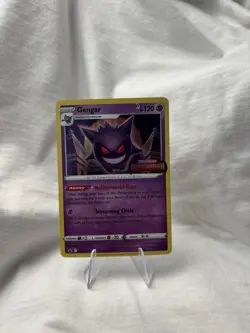 Pokemon TCG Gengar SWSH241 Lost Origin Stamped Prerelease Black Star - Image 1