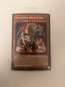 x1 Regenesis Archfiend - ALIN-EN016 - Secret Rare - 1st Edition Yu-Gi-Oh! M/NM - Image 1