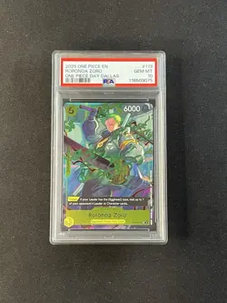 PSA 10 2025 One Piece Promos 113 Roronoa Zoro One Piece Day Dallas - Image 1