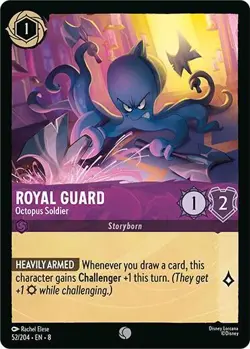 4x Royal Guard - Octopus Soldier - 52/204 - Common NM-Mint Disney Lorcana: Reign - Image 1