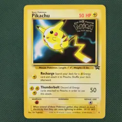 NM Pikachu 4 Pokemon Movie Promotional Stamped Promo Nintendo Pokemon Card - Image 1