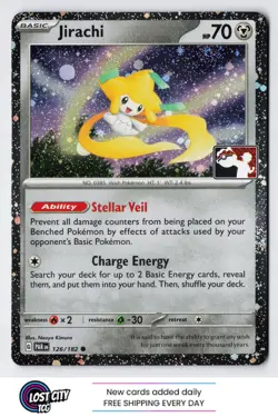 Jirachi 126/182 - Prize Pack Series Cards COSMOS Holo NM - Image 1