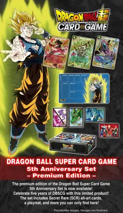 (US Seller) Bandai Dragon Ball Super Card Game 5th Anniversary PREMIUM EDITION - Image 1