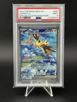 Pokemon TCG Zapdos EX Holo Card 202/165 Scarlet & Violet 151 Sir PSA 9 - Image 1